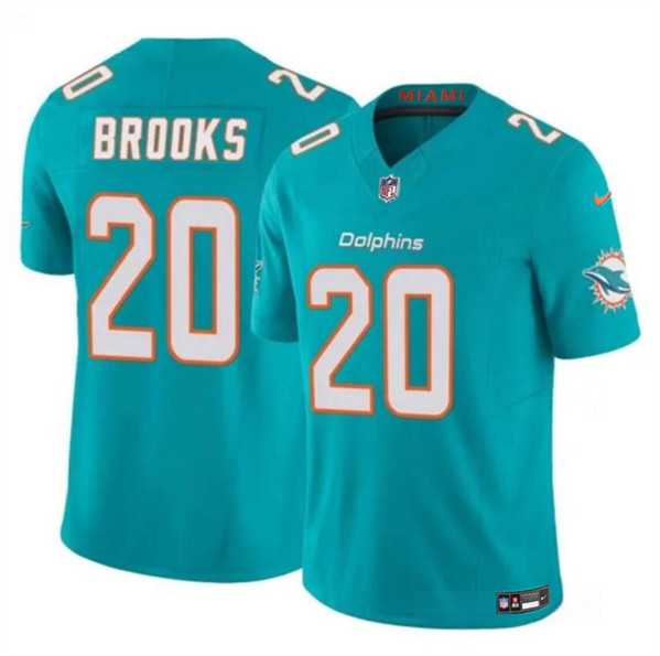 Men & Women & Youth Miami Dolphins #20 Jordyn Brooks Aqua 2024 F.U.S.E Vapor Limited Stitched Jersey->miami dolphins->NFL Jersey